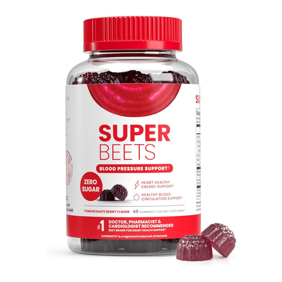 Superbeets Heart Gummies - ศูนย์น้ำตาล