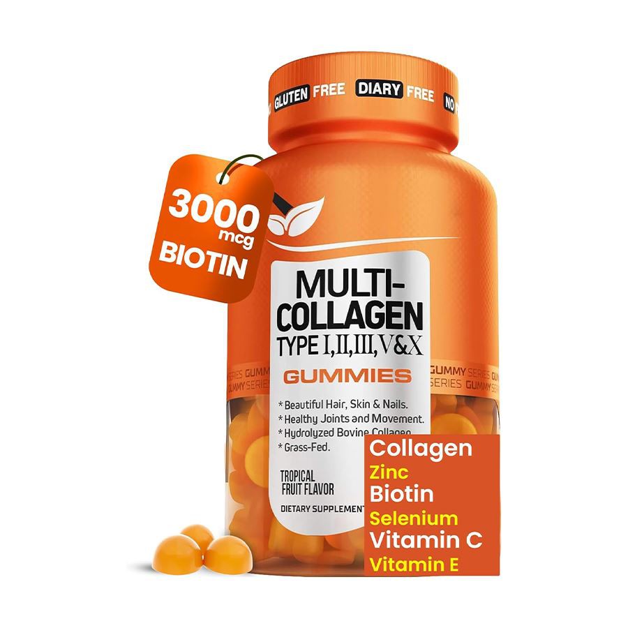 Multi-Collagen Type I, II, III, V, X Gummies การสนับสนุนข้อต่อความงามที่พิสูจน์แล้วทางคลินิก