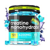 Power Chewer Creatine monohydrate gummies รสบลูเบอร์รี่รสชาติ