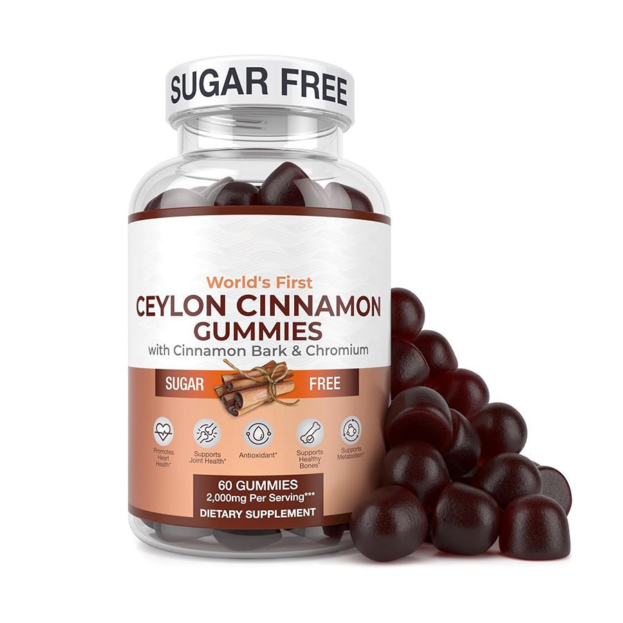 Sugar Free Ceylon Cinnamon Gummies สารต้านอนุมูลอิสระที่ดีต่อสุขภาพของธรรมชาติ